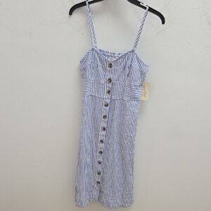 NWT-Universal Thread Blue &  White Striped Dress